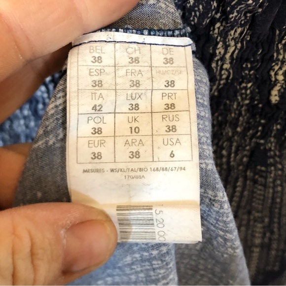 Blue Patterned Maxi Dress - Picture 10 of 13